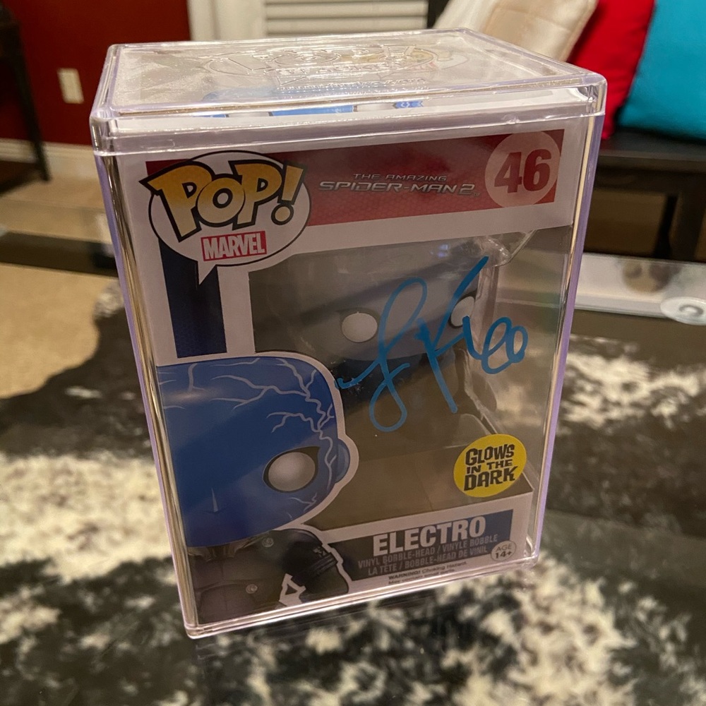 Autographed Jamie Foxx Funko POP Electro
